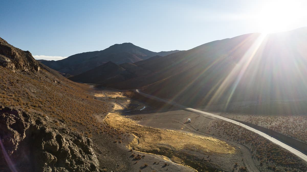Foto del viaje en camper de Alex Pavlovic por Sudamérica