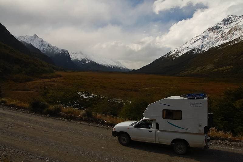 On our way from El Chaltén to the lake Laguna del Desierto