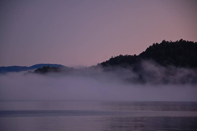 Very early at the bay of Puerto Cisnes