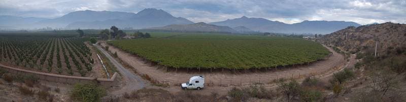 Between Los Andes y Santiago: Place to sleep inmidden of wineyards