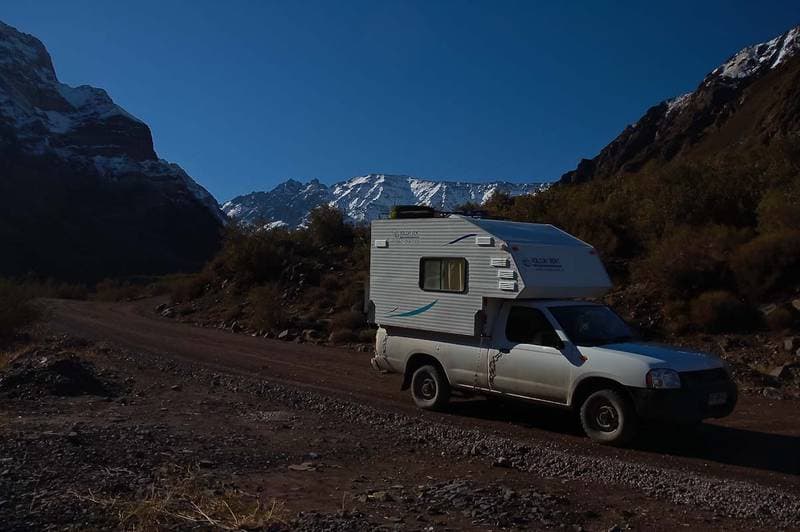 Between San José de Maipo and Lo Valdez at the andes