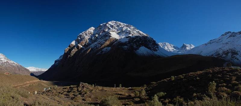 Between San José de Maipo and Lo Valdez at the andes