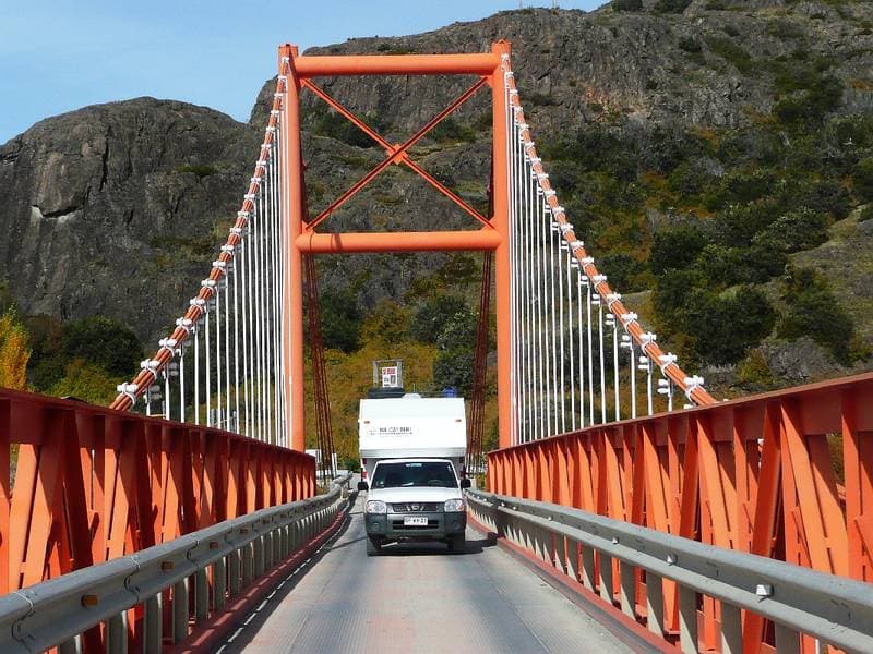 Bridge at the end of the lake General Carrera