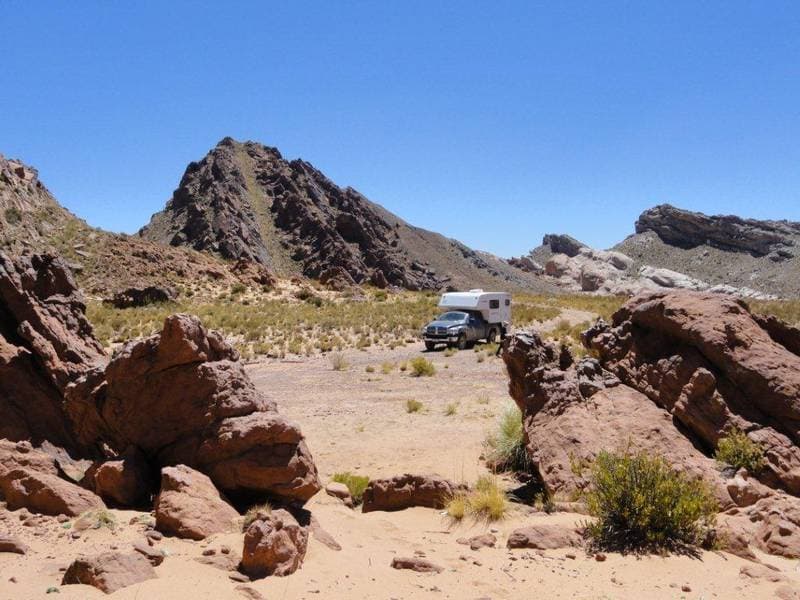 Close to the El Aguilar mine