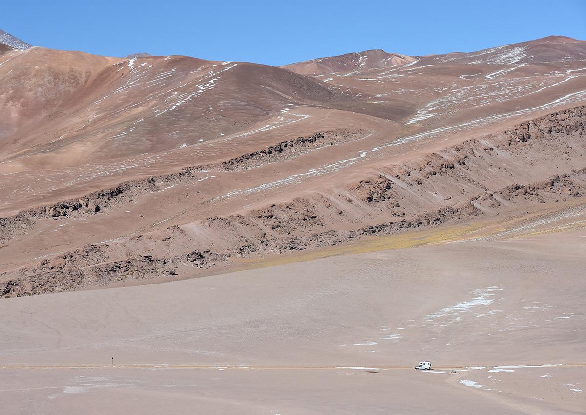 Towards Maricunga, along the Salar of Maricunga
