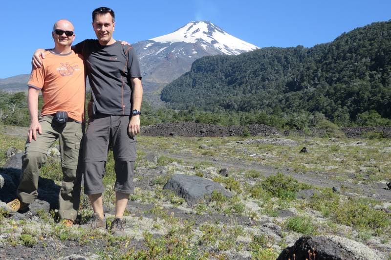 At the volcano Villarrica