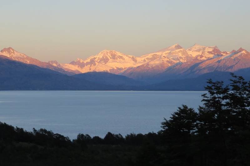Sunrise at Lago General Carrera