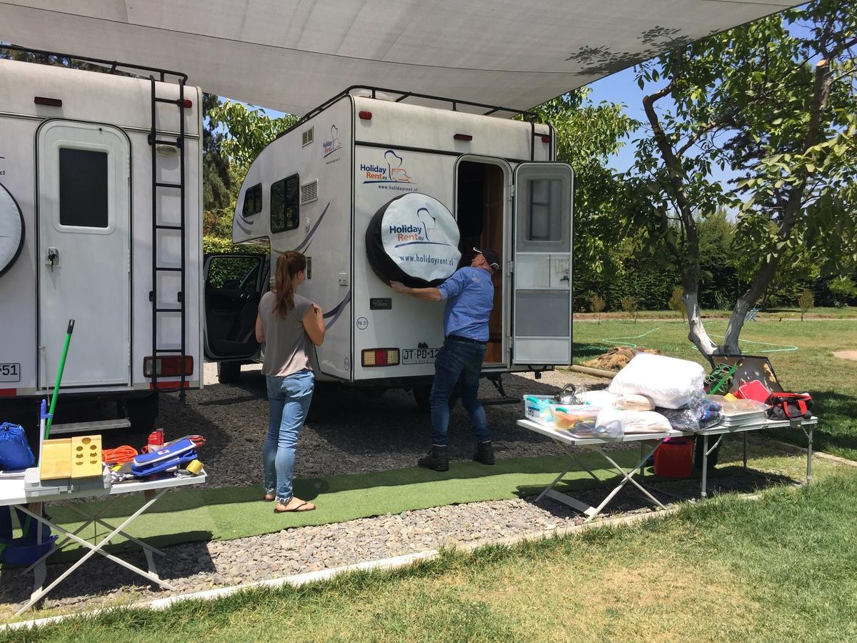 Checking the campers