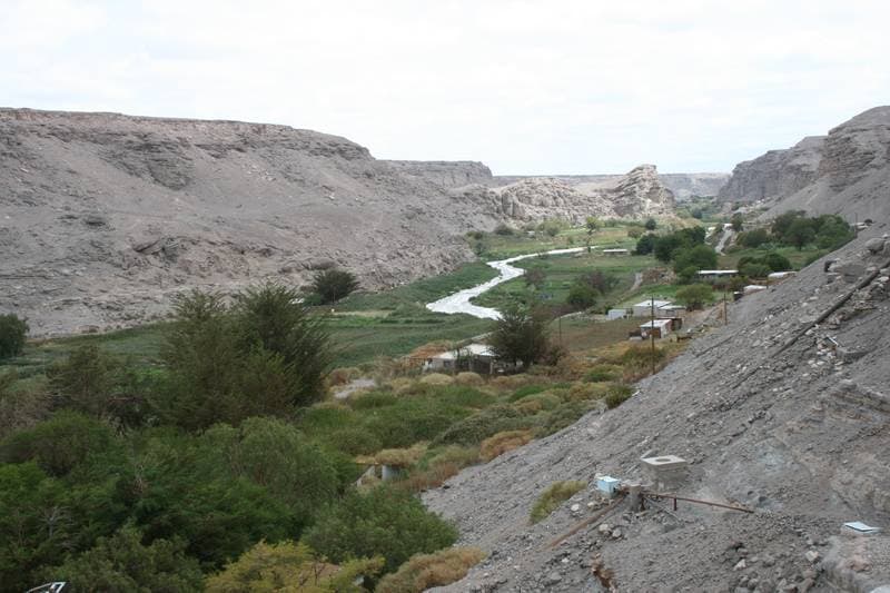 River Loa a canyon in the Atacama desert