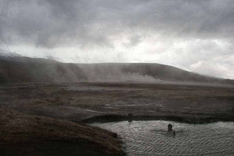 Swimming in a Dantesque surrounding.
