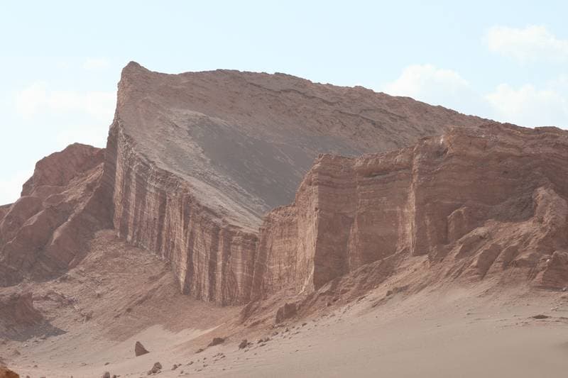 a spaceship has landed in the desert