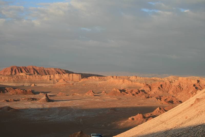 sunset in Valle de Luna