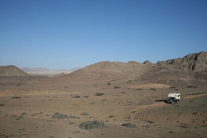 Our first night in the deserted desert somewhere north of Vallenar. In the morning I heard footsteps, a lonely donkey.