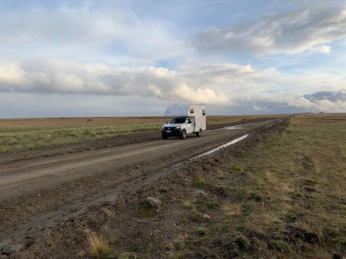On the road by camper