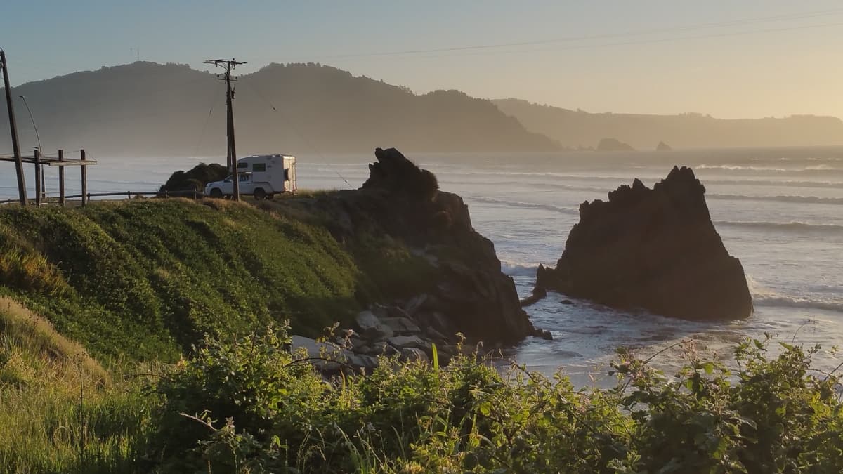 Costa Pacífica al norte de Valdivia
