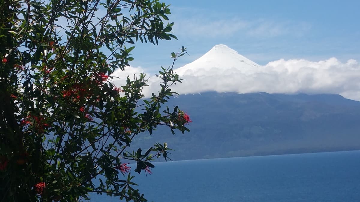 Vn Osorno con el Lago Llanquihue