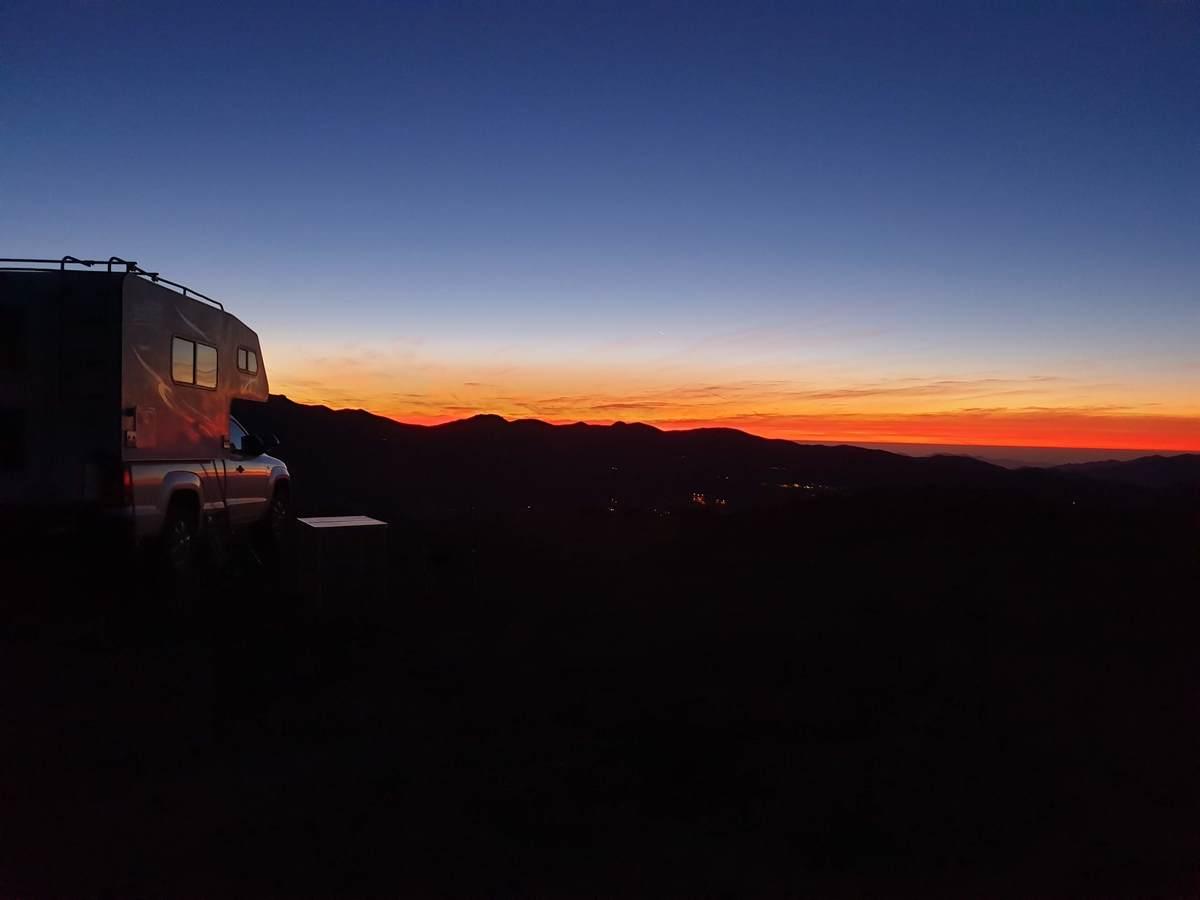 Sunset at Collowara observatory