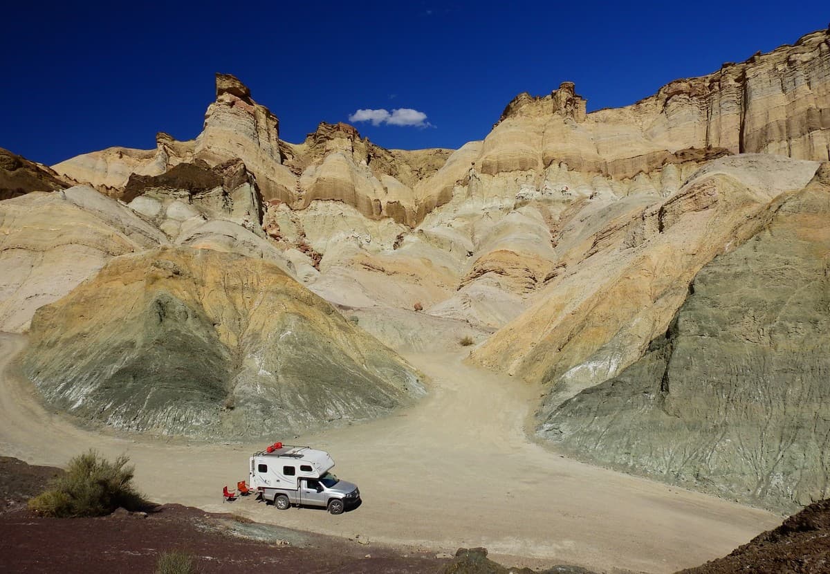2. Cerro Alcazar with camper, Argentina