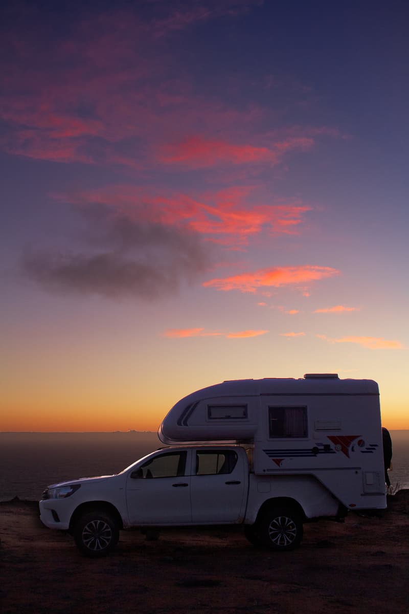 Puesta de sol. La Higuera, Elqui, Región de Coquimbo, Chile