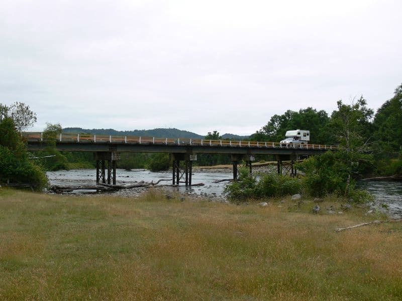 Crossing the river close to Villarrica