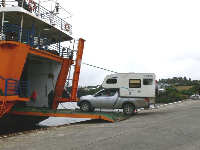 Getting on the ferry