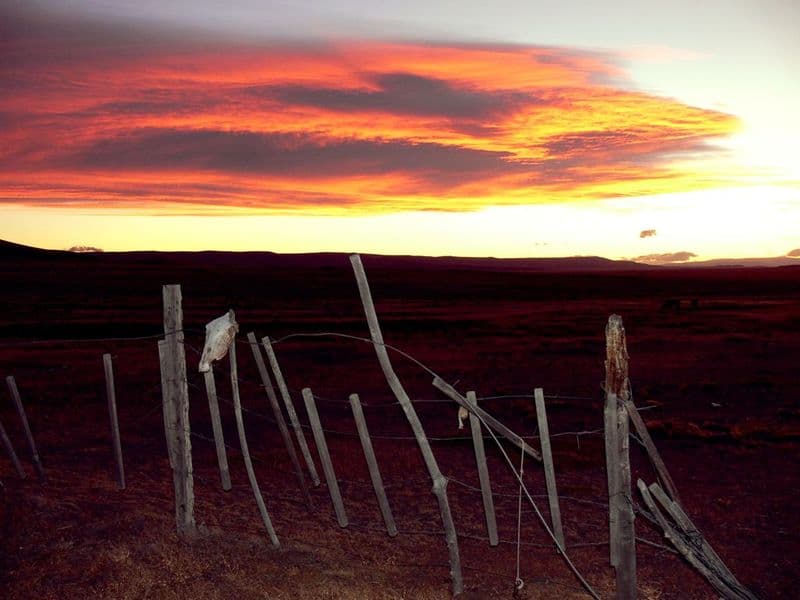 Sundown in the pampas