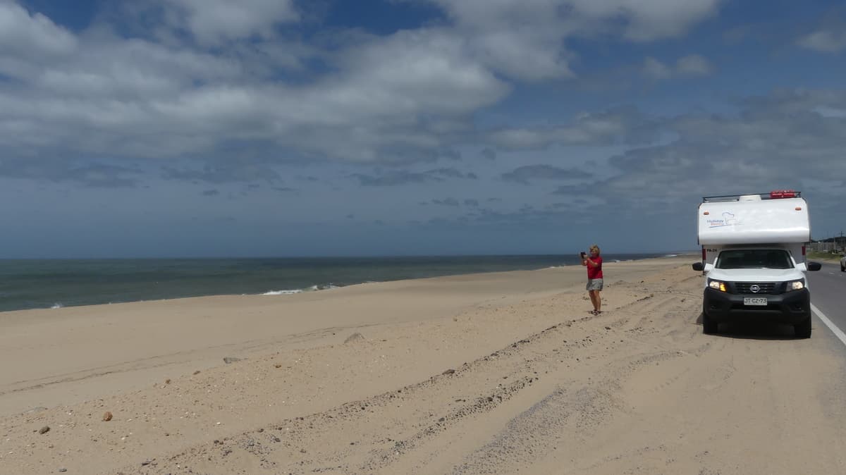 Coast of Uruguay closeby Punta del Diabolo