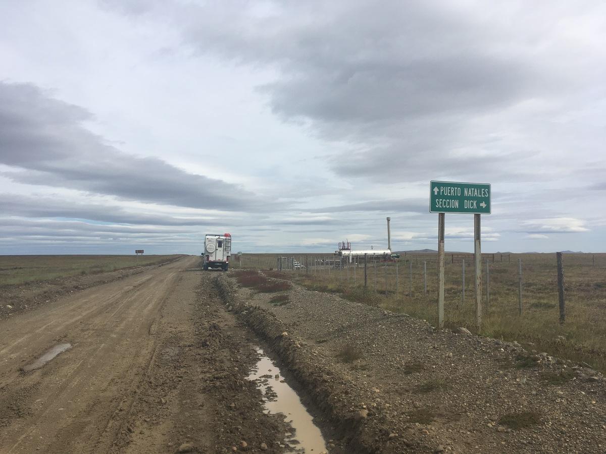 On the way to Puerto Natales