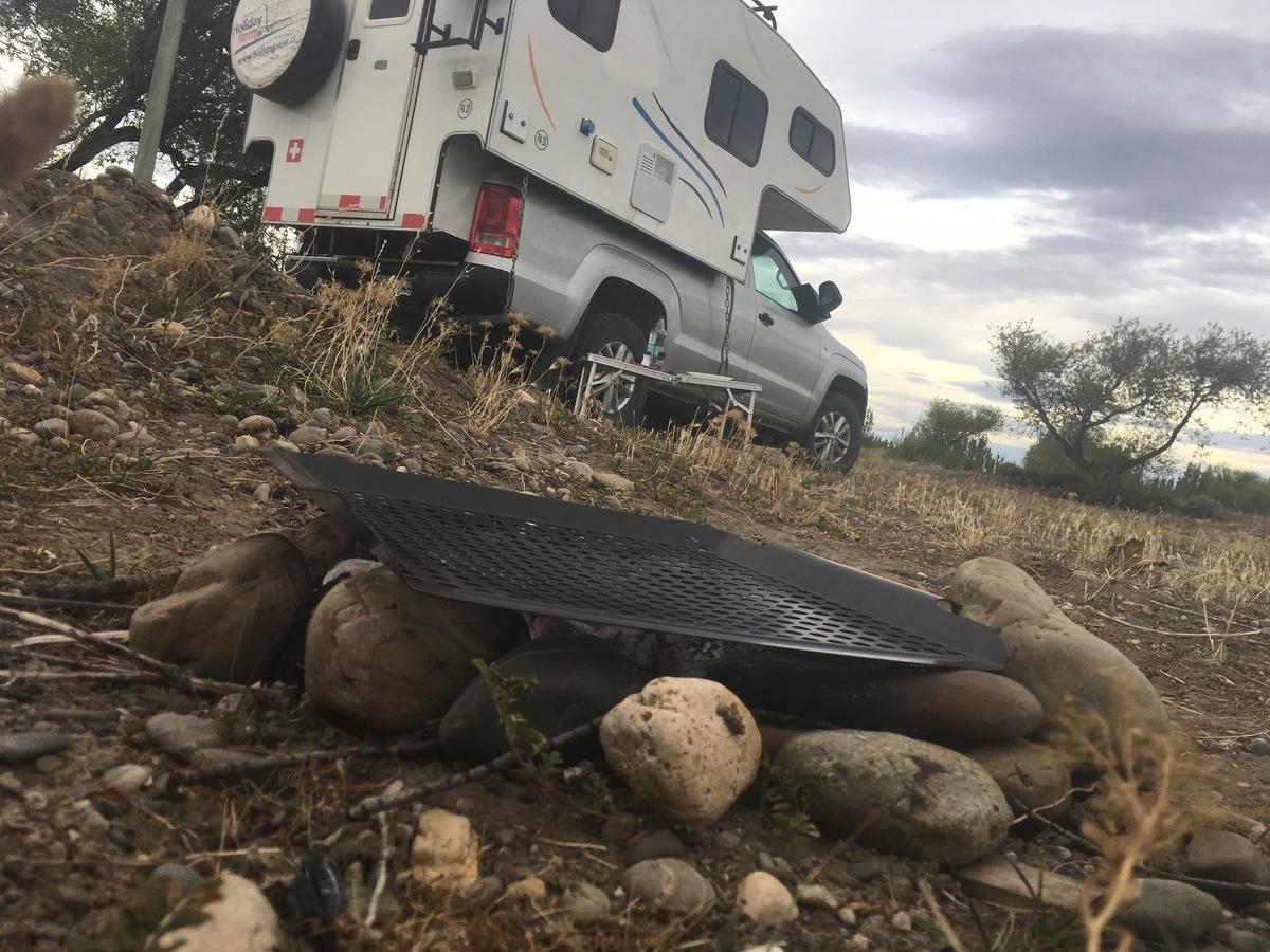 Outdoor lifestyle with a camper
