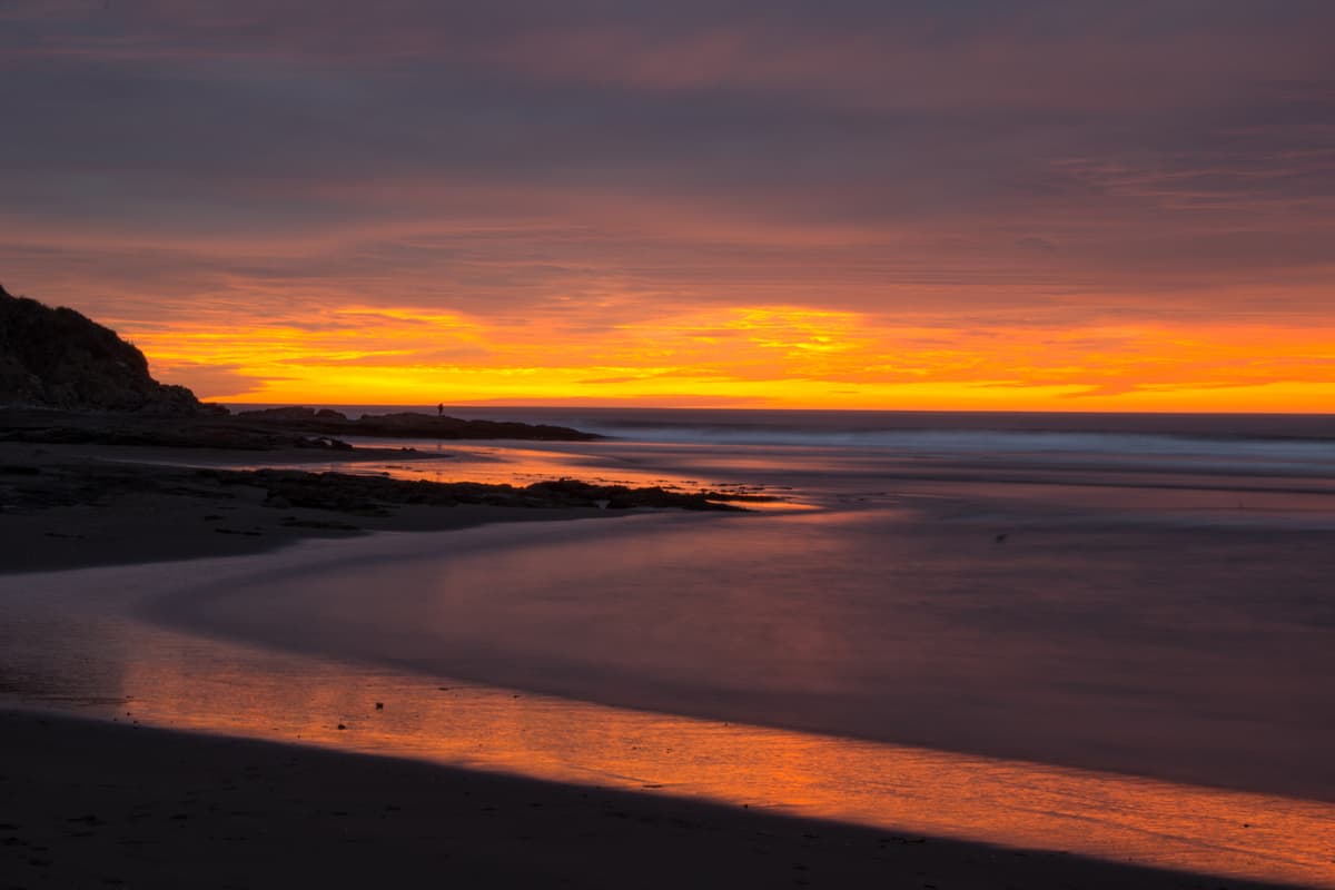 Sunset at the beach