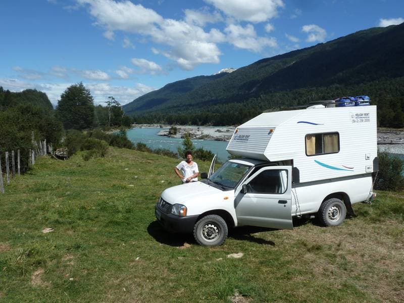 coffee break next to a river