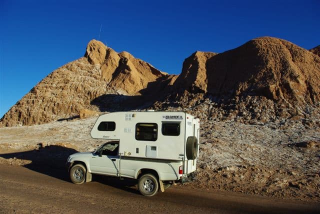 Camper im Valle de la Luna