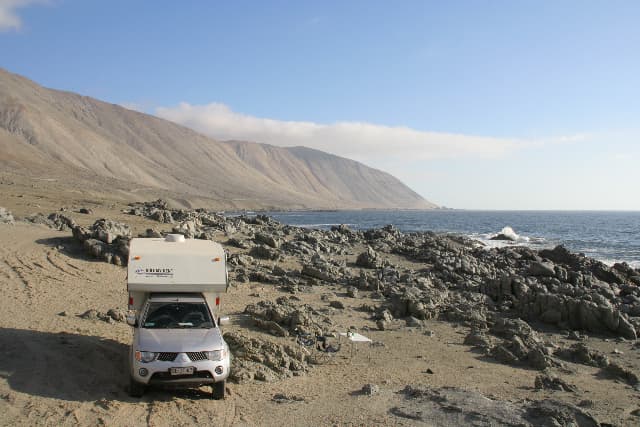 Wild camping southern of Antofagasta