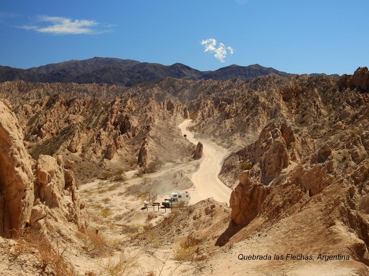 Quebrada las flechas, Argentina