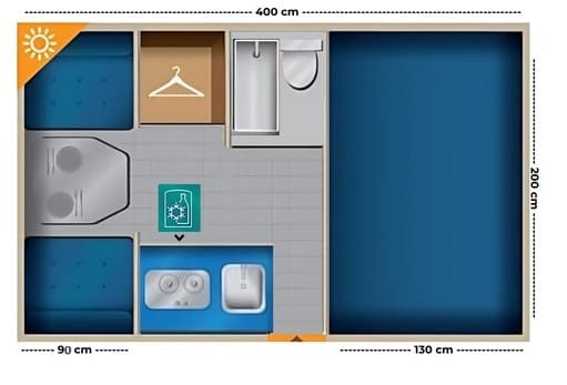 Day layout of the Patagonia Camper 4x4 single cab