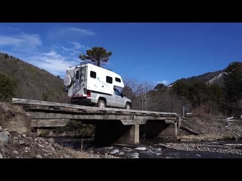 Traveling by camper in ski season through Chile
